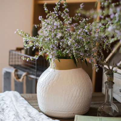 Vase de table en porcelaine blanche