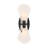 Bancroft 2-Light Wall Sconce in Matte Black-951410442