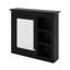 Pharmacie avec miroir, armoire de rangement moderne pour salle de bain, 3 tablettes ouvertes
