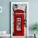 Türaufkleber Klassische rote Telefonzelle London