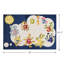 Eder 3'3" x 4'11" Blue/White Area Rug