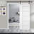 Metropolitan Panelled White Primed Composite Mdf Barn Door Slab-59934740