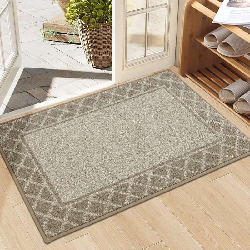 Non-Slip Indoor Doormat, Beige, 50.8cm W x 81.3cm L