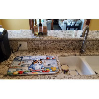 Sheltie The Chef Dish Drying Mat