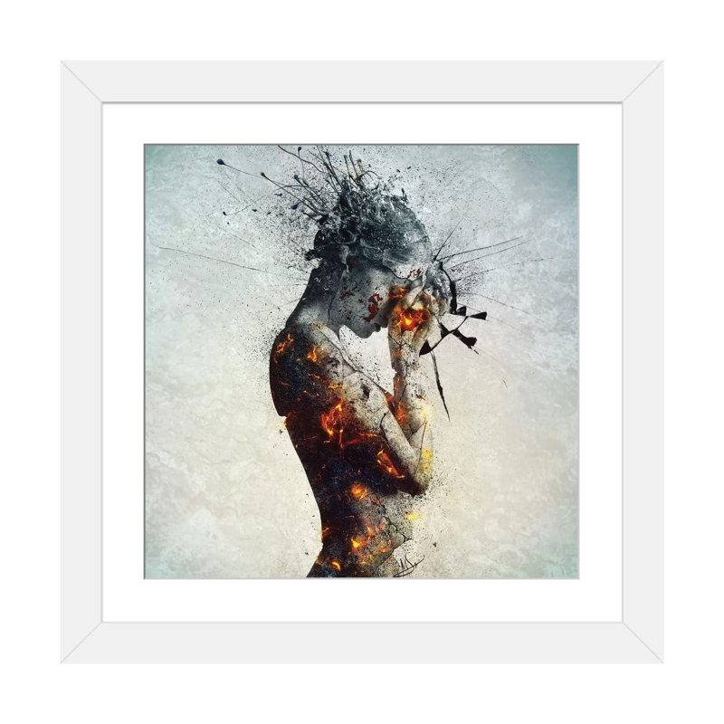 «Delibération» par Mario Sanchez Nevado - reproduction sur toile, Papier dans un cadre photo, H 24 po x l 24 po, Blanc