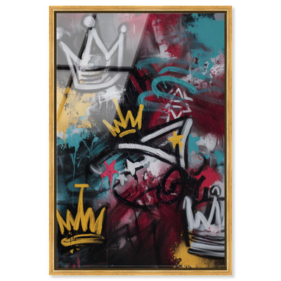 Tableau encadré « Regal Streets » (Art Remedy), impression acrylique, cadre doré, 30 x 45 cm.