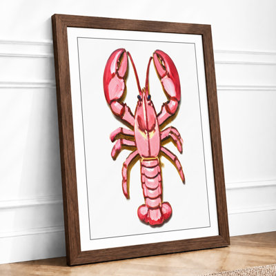 Crimson Lobster Study Botanical - Print