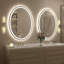 Miroir ovale en verre trempé anti-buée Aevar-96914541