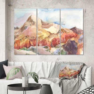 Paysage de montagne en automne - reproduction d'art sur toile traditionnelle
