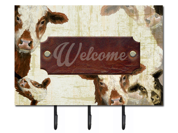 Porte-laisse de vache et crochet à clé welcome