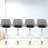Calvyn Adjustable PU Leather Bar Stool Swivelling Counter Stool With Backrest Footrest-1230355135