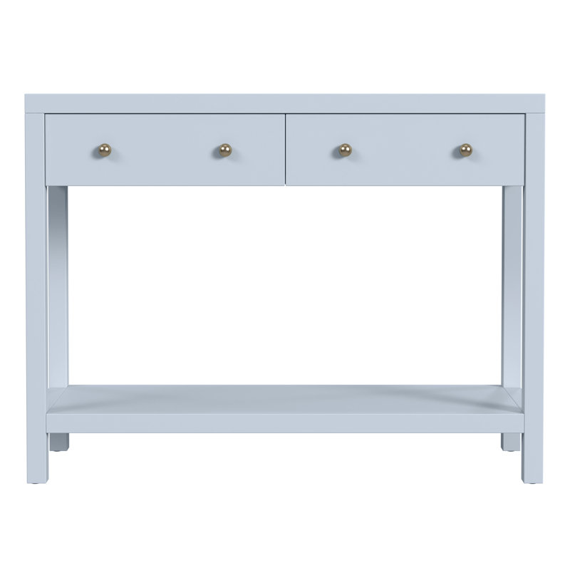 Celine 2-Drawer Console Table, Light Blue