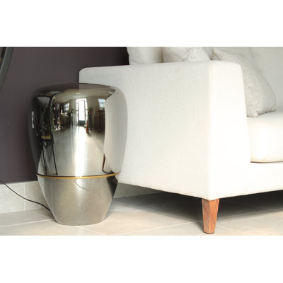 Lampe sur pied en verre fumé Dynasty