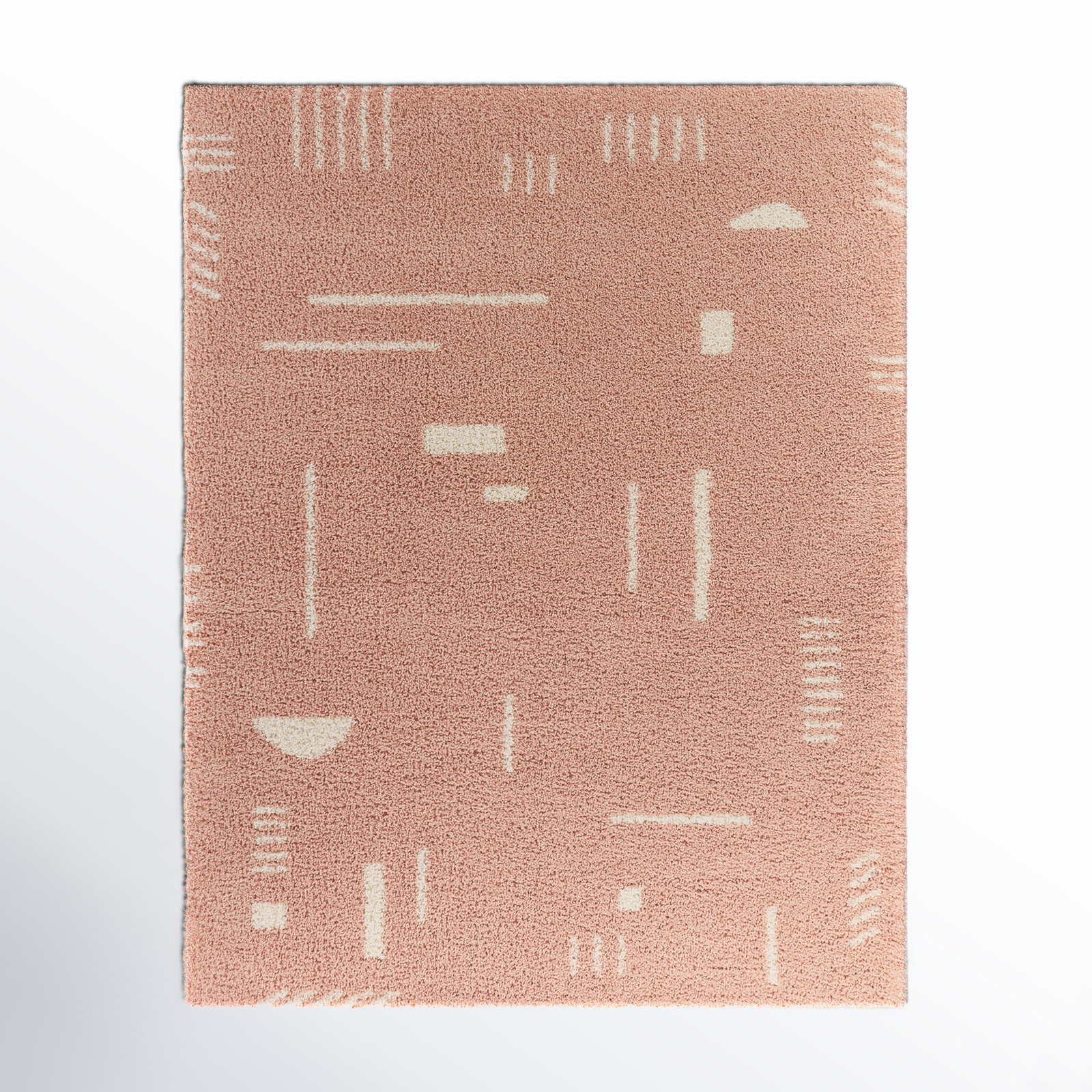 Morin Pink Rug, Rectangle 6'7" x 9'