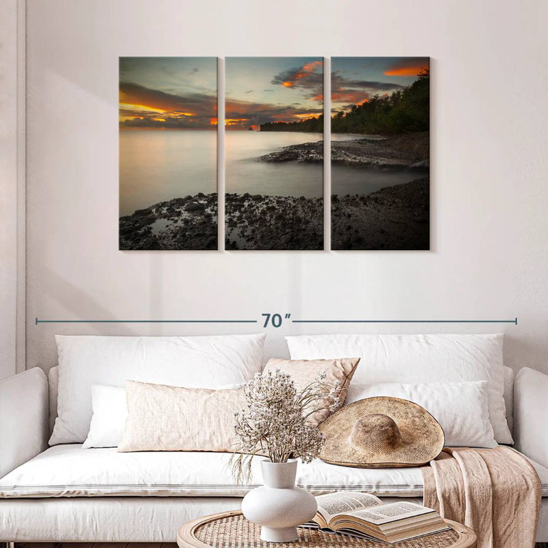 Paysage de plage Gillard Martinique, H 28 po x l 45 po