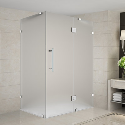 Cabine de douche rectangulaire à charnière 35 po x 72 po Avalux
