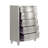Marila Wood Vertical Chest, Gray