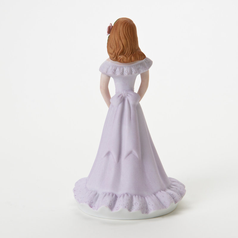 Figurine Growing Up Girls, Mauve/brun