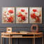 Floral Study Series XCVII -Set de 3 estampes numériques giclées -Prêt à accrocher-107253785-107253789