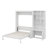 Full-Sized Murphy Bed Featuring Multiple Storage Shelves And A Cabinet