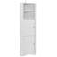 Grande armoire d'angle pour salle de bain avec portes et tablettes réglables pour la salle de bain-432730588