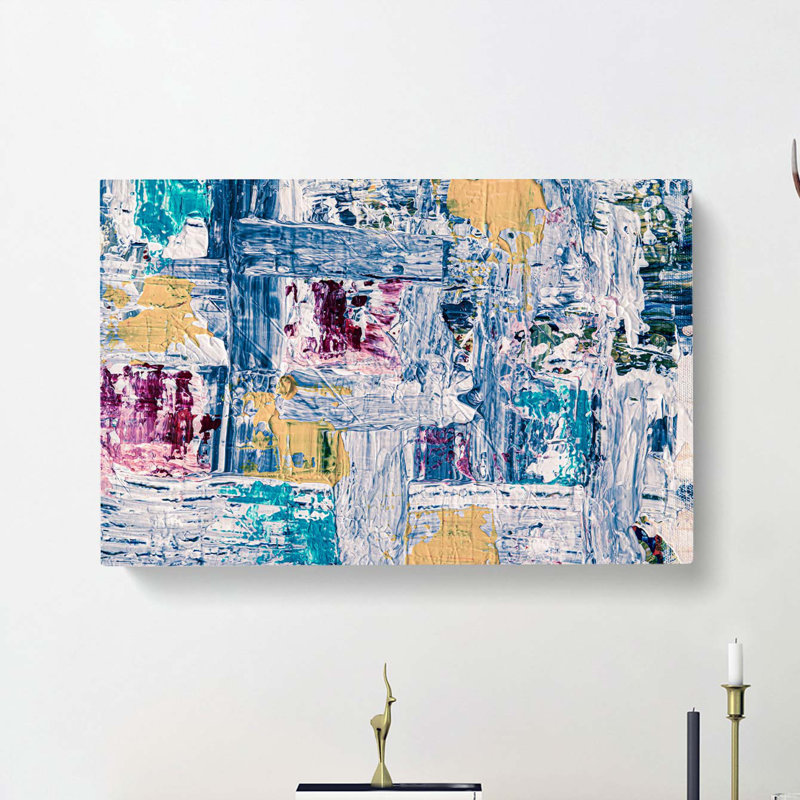 Abstract Art Painting Vol.136 by S.Johnson - Wrapped Canvas Painting, 40cm H x 60cm W x 3cm D