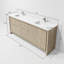 Robinet de meuble-lavabo double en métal l 80 po x P 20 po Lafarre-113114561-113114563