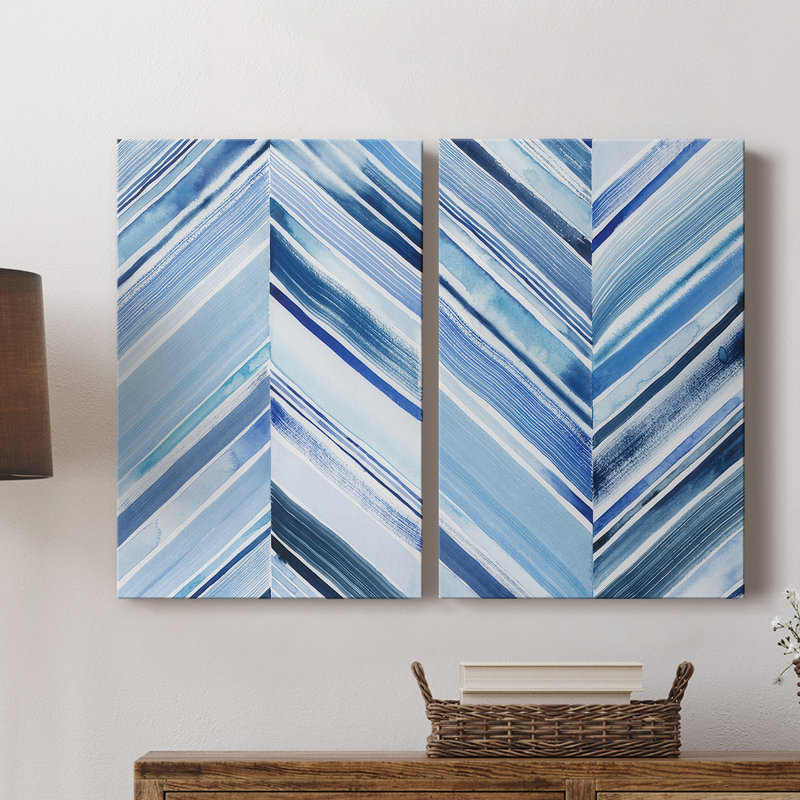 Wave Crests I-Premium Gallery Wrapped Canvas -Ready to Hang, 18" H x 24" W