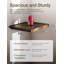 Tablettes flottantes en bois d'acacia pour mur