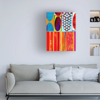 Art mural sur toile tendue - Rex Ray «Carnivale», art mural pour salon, chambre à coucher ou bureau - 35 x 47