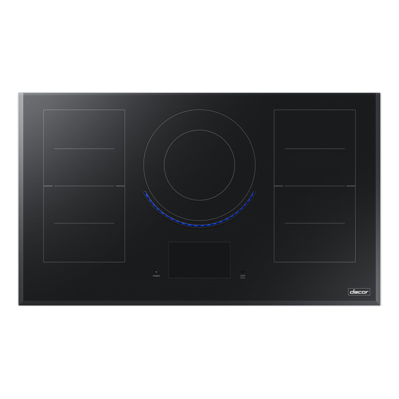 Contemporary 36" Induction Cooktop with 5 Elements and VirtualFlame