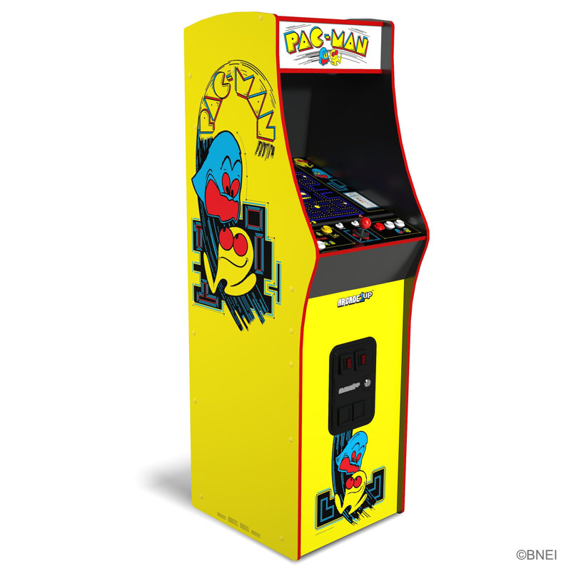 Arcade1Up Yellow and Black PAC-MAN Deluxe Arcade Game