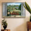 «Tuscan White and Poppies», reproduction d'art sur toile-94359287-94359292