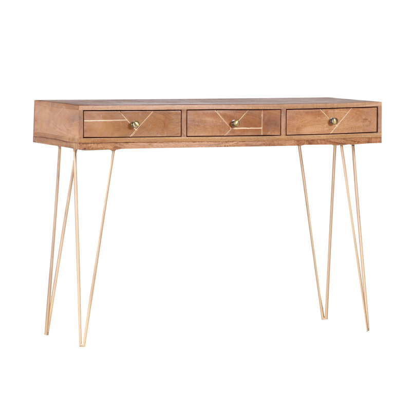 Racette 115cm Solid Wood Top Console Table