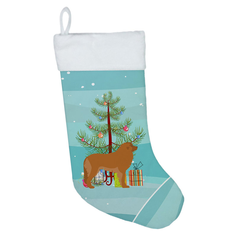 Merry Christmas Tree Stocking, Leonberger