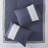 Navy Embroidered Bedding Sets, Hypoallergenic Polyester, Hotel Style Queen Decor