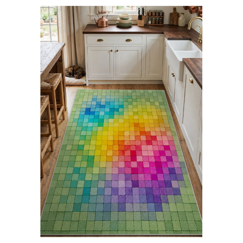 Tapis tissé à la crème Mosso, 4'11" x 9'10"