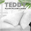 Teddy Fleece Pillowcases 2 Pack 50 x 75cm, Soft Plush Pillow Covers, Warm Cosy Bedroom Bedding Pillow Slips, Easy Care Machine Washable-118762782