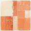 Couvre-lit matelassé orange et beige-126684764