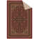 Ottohome Non-Slip Medallion Oriental Area Rug For Living Room, Hallway, Entryway Rug, Dark Red