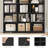 86"H X 47.2"W 7-Tier Standard Wood Storage Bookcase-1389079235