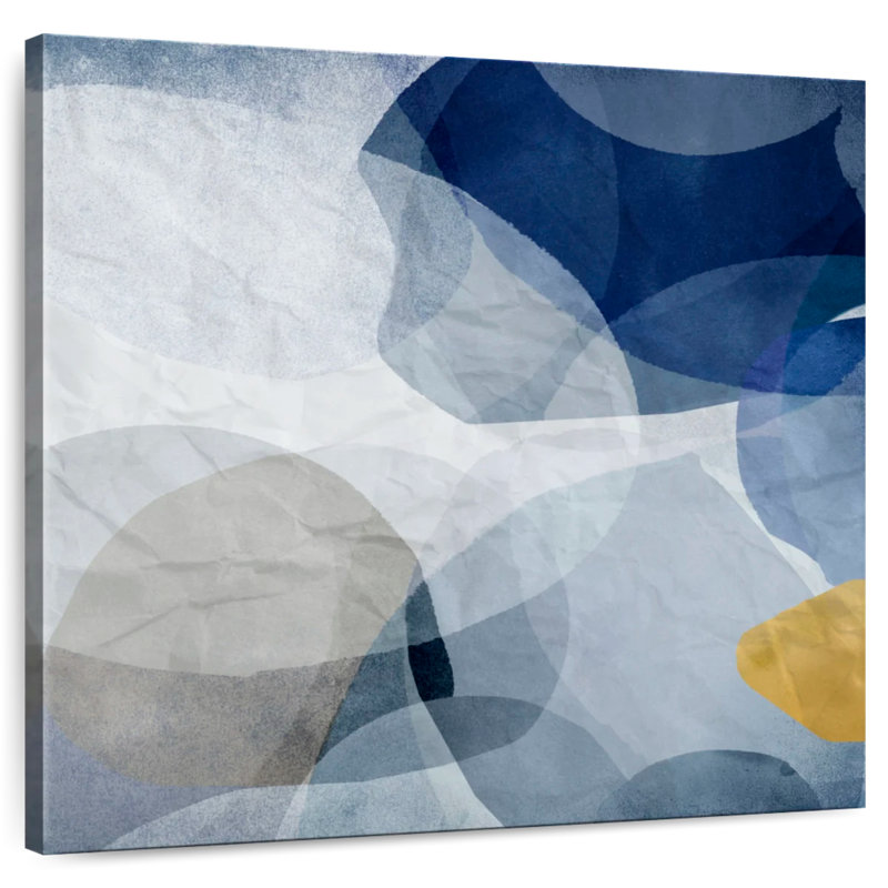 Blue Bubbles I, 36" H x 36" W