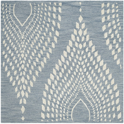 Bowers Hand Tufted Wool Geometric Rug