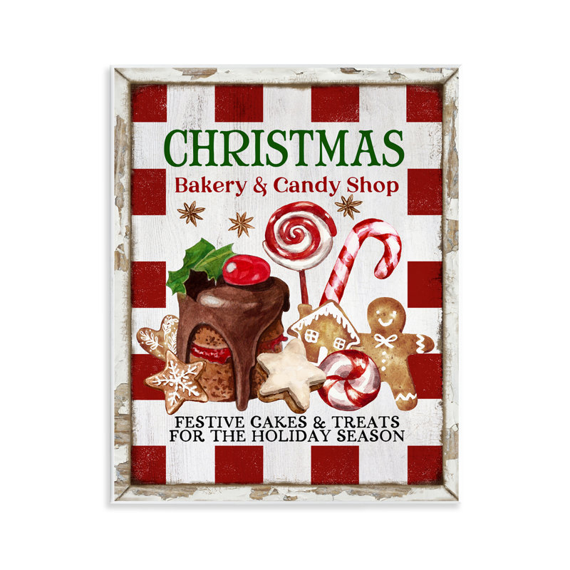 Art mural sur toile Christmas Bakery & Candy par Creatif Belle