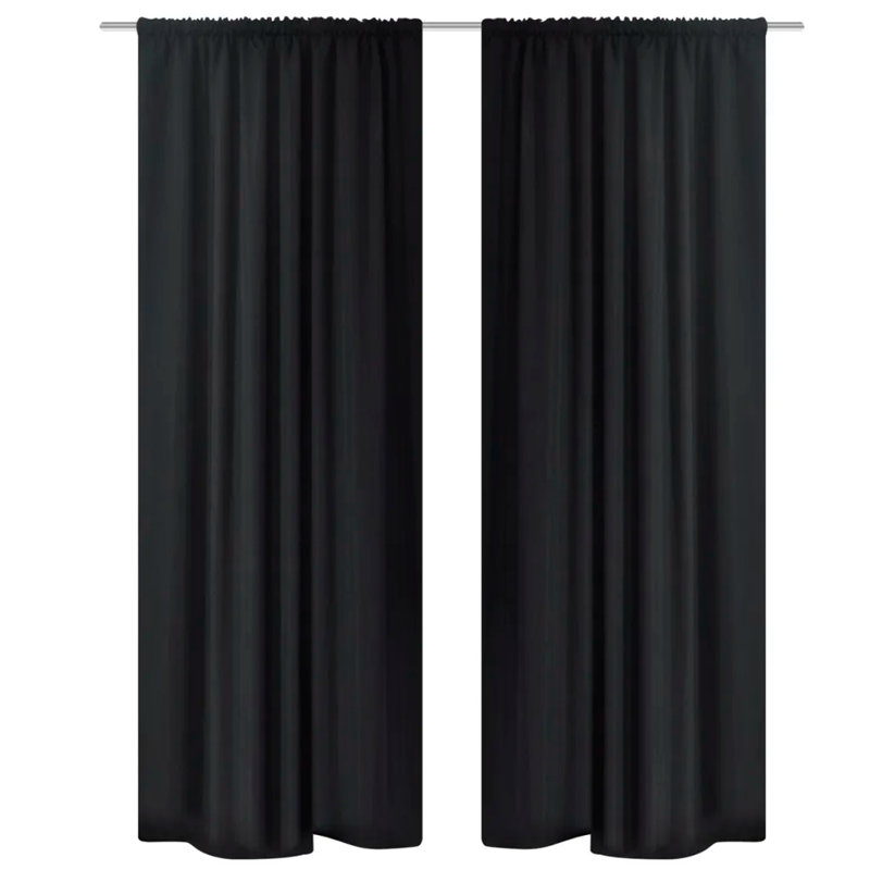 Blackout Curtain Pair, Beige, 135 x 245 cm