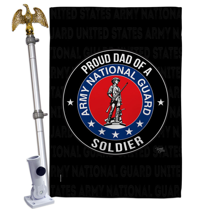 Double Sided 40'' H x 28'' W Polyester Flag Set