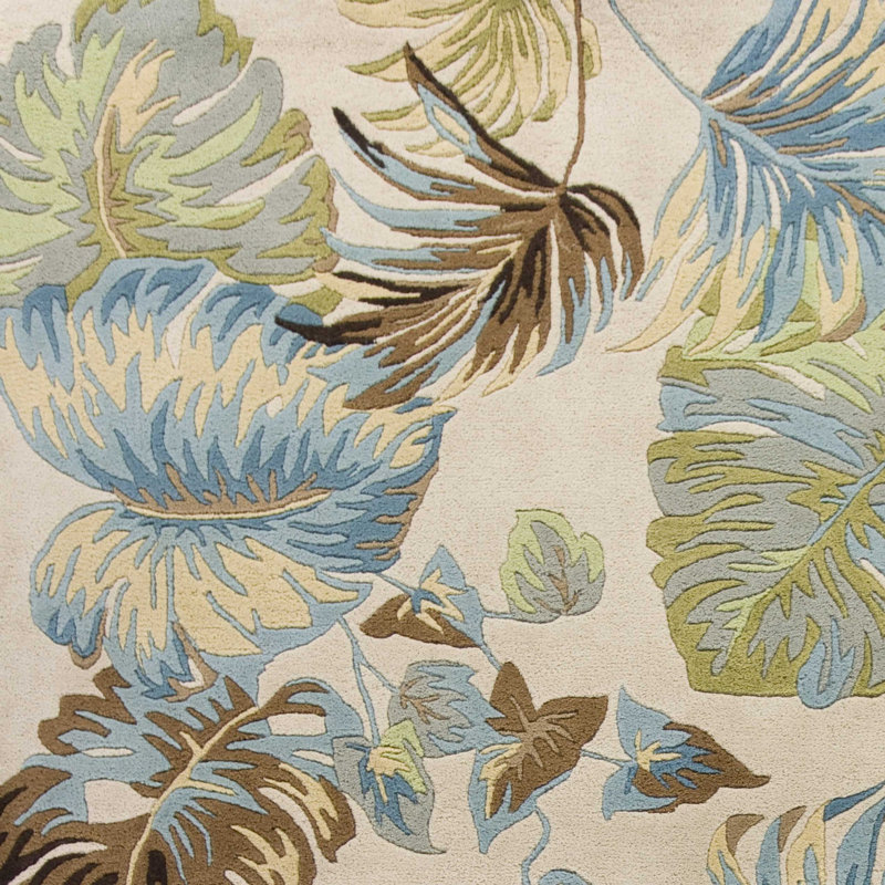 Tapis Orono ivoire / bleu / vert