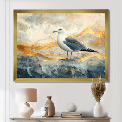 Coastal Seagull The Watchful Gull III - Art mural mouette