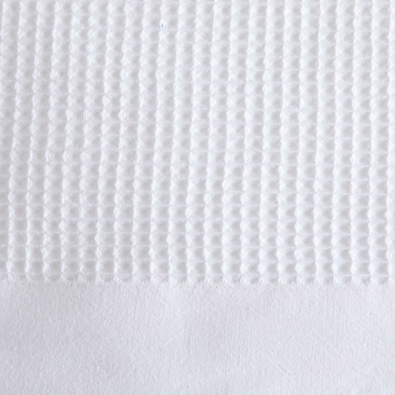 Couverture d'été 100% coton tissé gaufré léger, Simple, Blanc