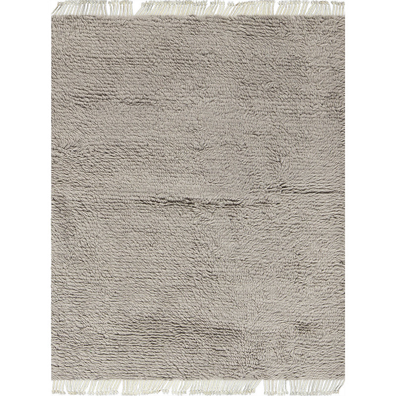 Tapis brun clair de haute qualité noué à la main